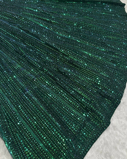 Designer Net Lehenga with Rainbow Sequins & Dori Work, 3.5 Meter Flared Festive Wear