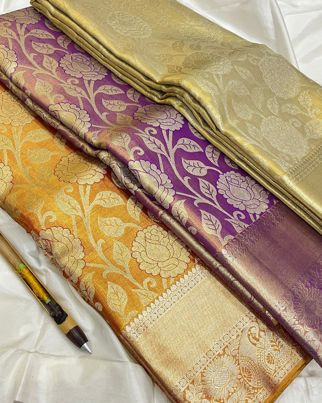 Kanchipuram Handloom Pure Silk Saree | Traditional Weaving