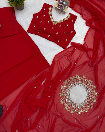 Exclusive Hand Worked Drape Saree with Stitched Blouse