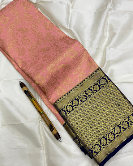 Kanchipuram Handloom Pure Korvai Bridal Silk Saree | Traditional Wedding Saree