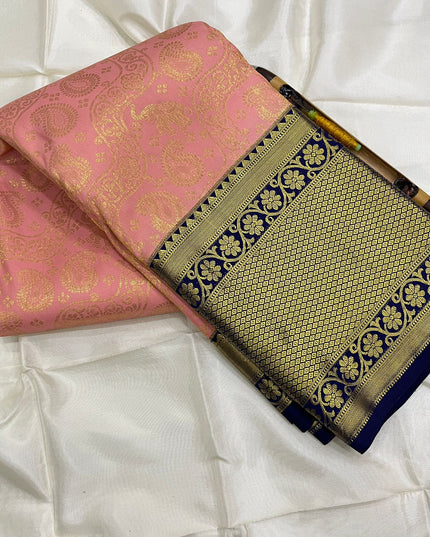 Kanchipuram Handloom Pure Korvai Bridal Silk Saree | Traditional Wedding Saree