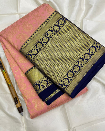Kanchipuram Handloom Pure Korvai Bridal Silk Saree | Traditional Wedding Saree