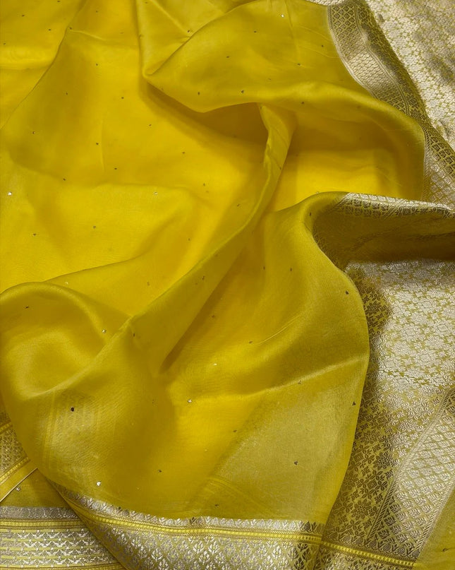 Premium Banarasi Pure Organza Silk Saree