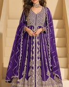 Purple / Semi-Stitched / 34