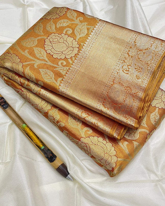 Kanchipuram Handloom Pure Silk Saree | Traditional Weaving