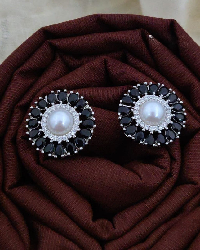 American Diamond Stud Earrings - Brilliant Sparkle & Elegant Style