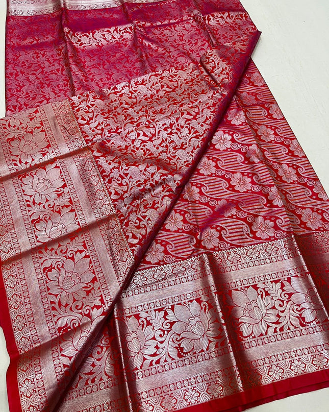 Affordable Luxury Kanchipuram Soft Silk Bridal Saree